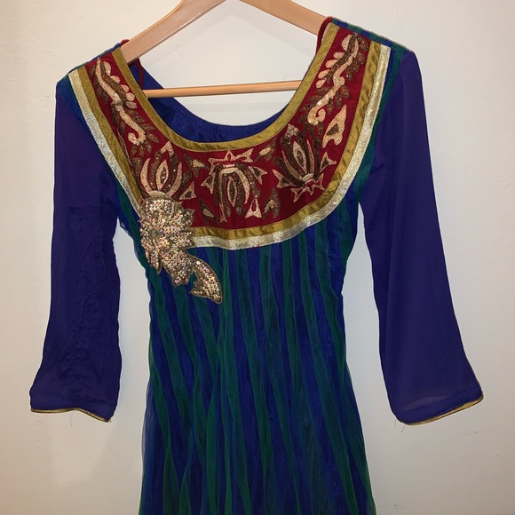 asian indian bollywood tunic top kurti - Picture 2 of 6